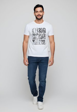 DE CON ESTAMPADO DELANTERO - Camiseta estampada - blanco