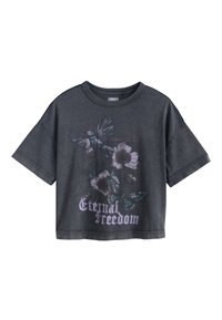 Ikke valgt, charcoal grey floral