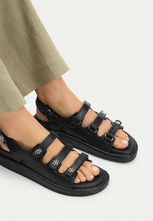 BADURA, BADURA WOMEN'S SANDALS BLACK - Sandalias de cuña - black