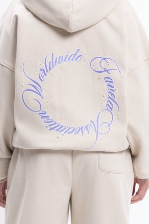 FAW ZIP - Φούτερ με κουκούλα - birch