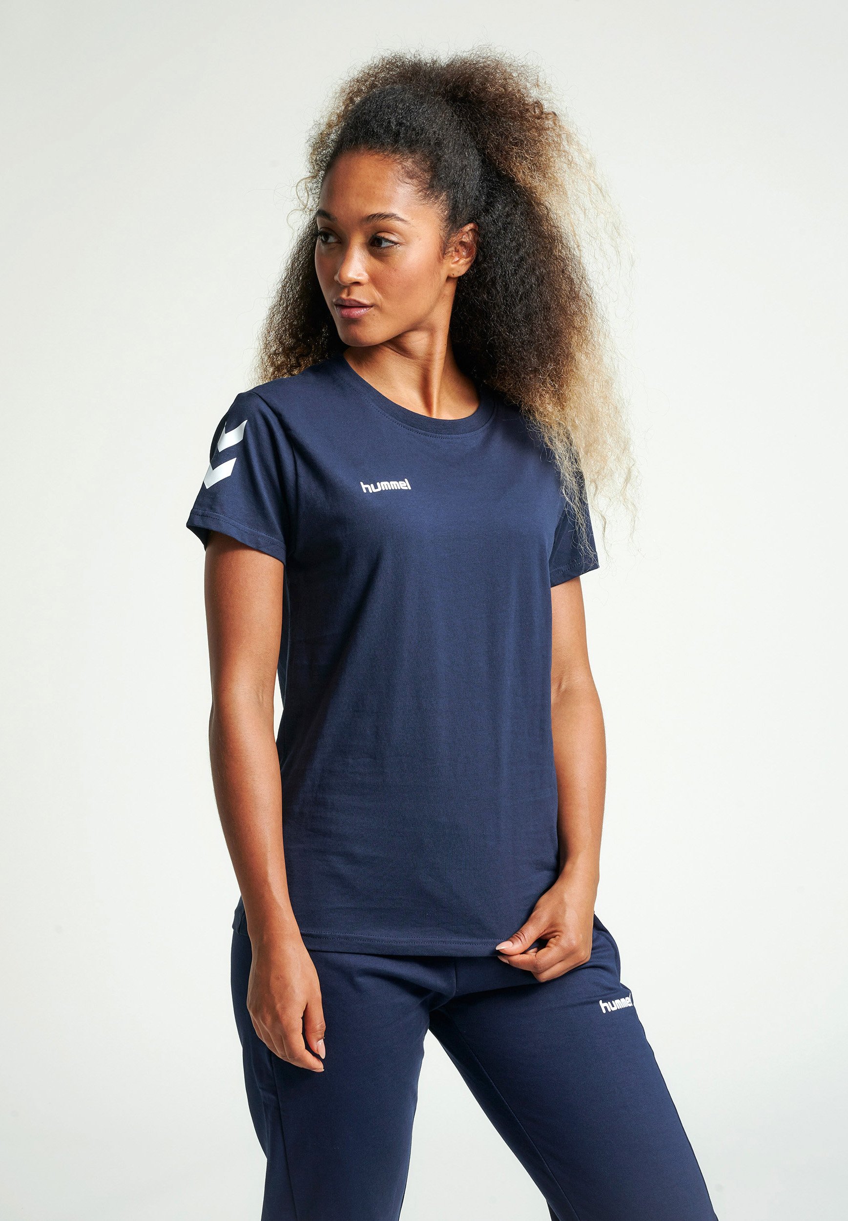 Hummel GO WOMAN - T-Shirt print - marine/blau - Zalando.de