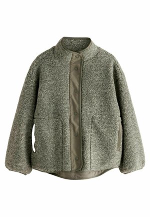 POPPER FRONT - Flísová bunda - khaki green