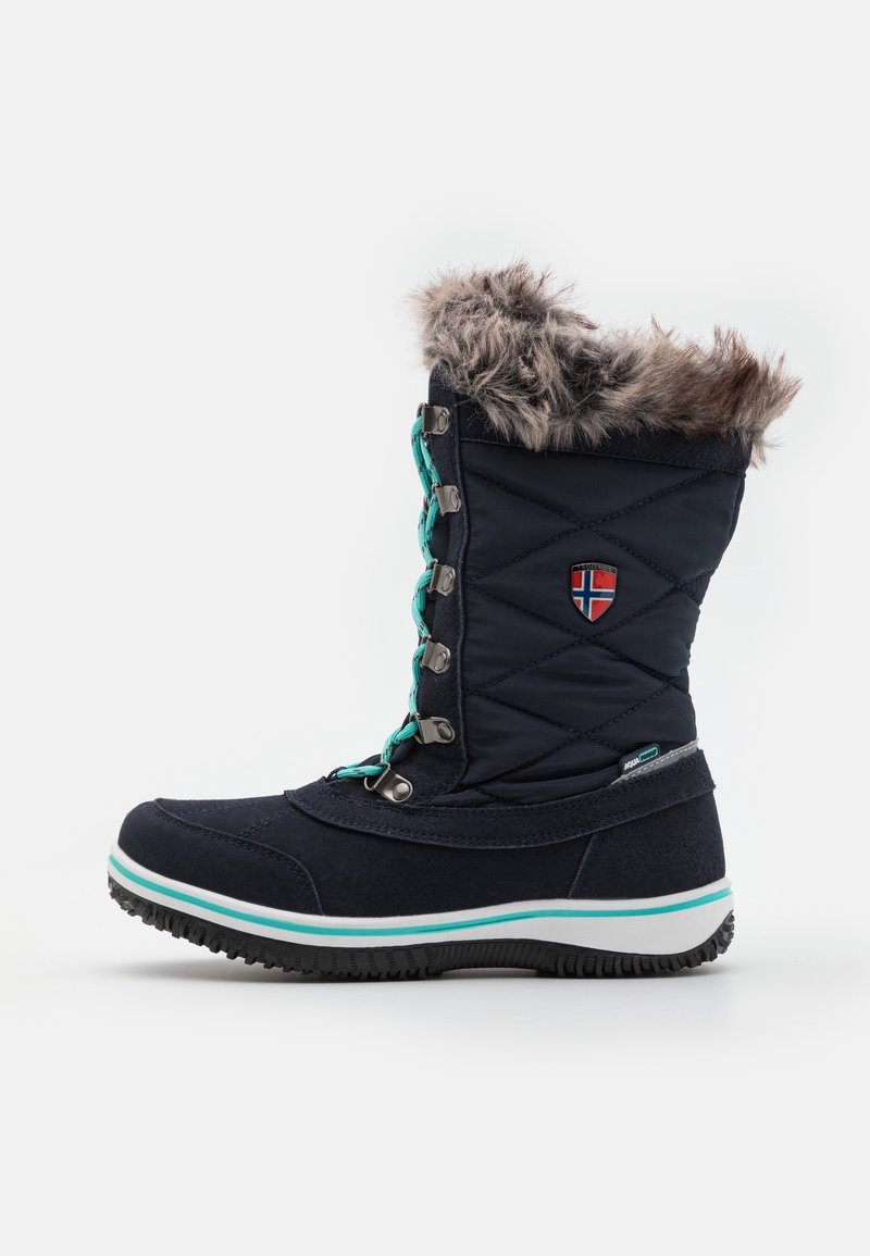 TROLLKIDS HOLMENKOLLEN UNISEX - Zimní obuv - navy/mint