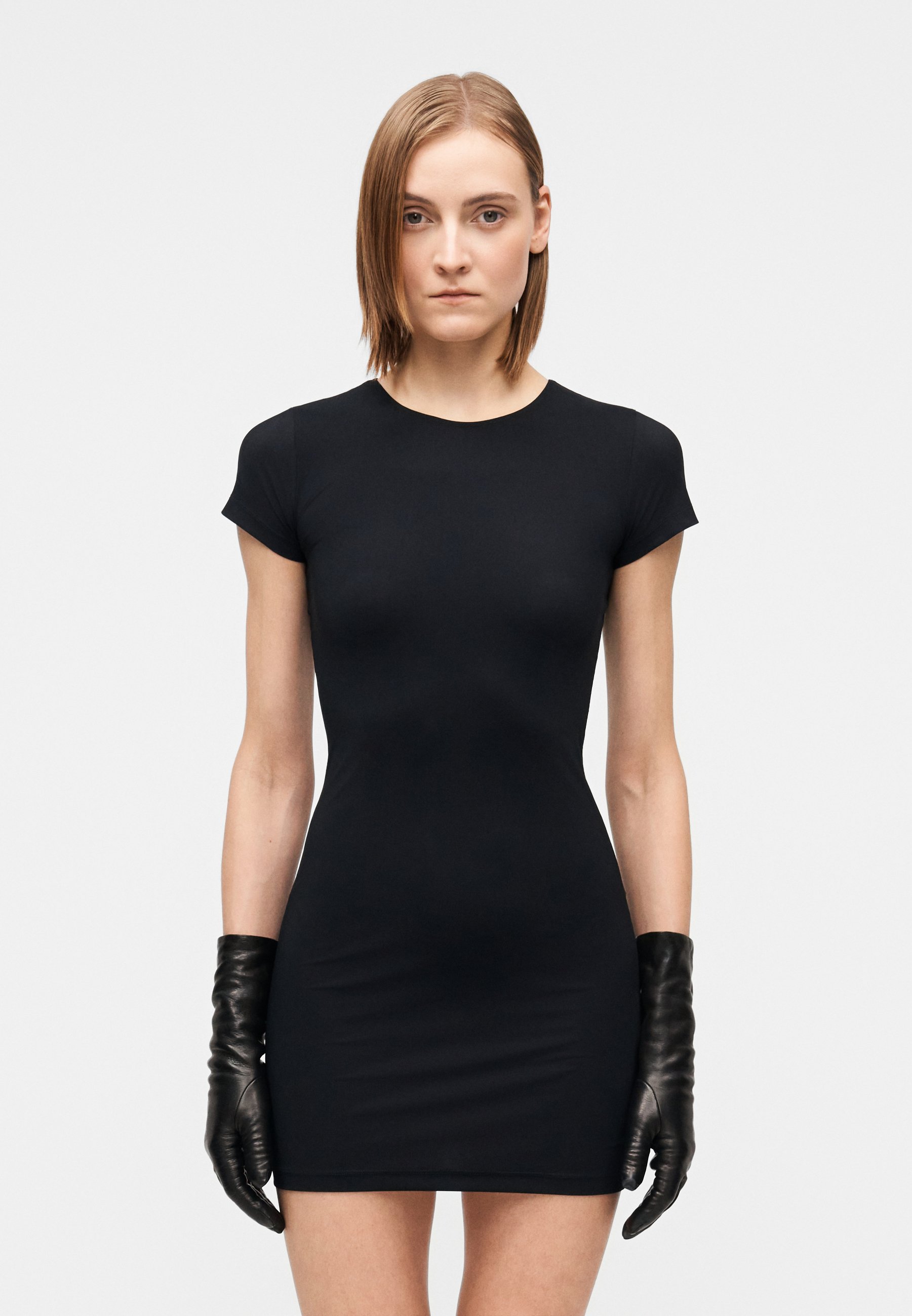 MM6 Maison Margiela MINI DRESS - Jersey dress - black - Zalando.co.uk