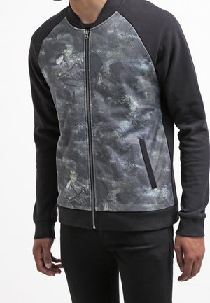 Sweater met rits - black