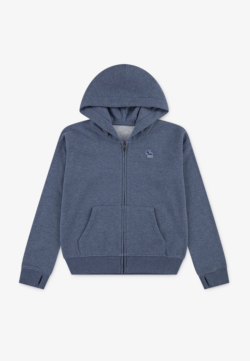 Abercrombie & Fitch ESSENTIALS FULL ZIP - Majica s kapuljačom i patentnim zatvaračem - vintage indigo heather