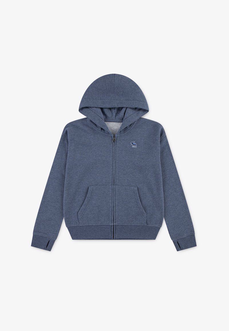 Abercrombie & Fitch ESSENTIALS FULL ZIP - Cipzáras pulóver - vintage indigo heather