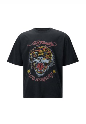 Ed Hardy LA TIGER VINTAGE  - Print T-shirt - black