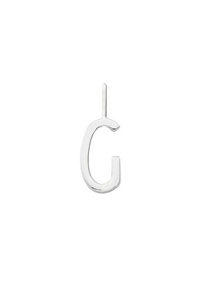 Design Letters ANHÄNGER KLEIN INITIAL SILBER (A-Z) - Anhänger - silver coloured