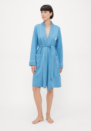 QUILTED COLLAR ROBE - Badekåpe - blue