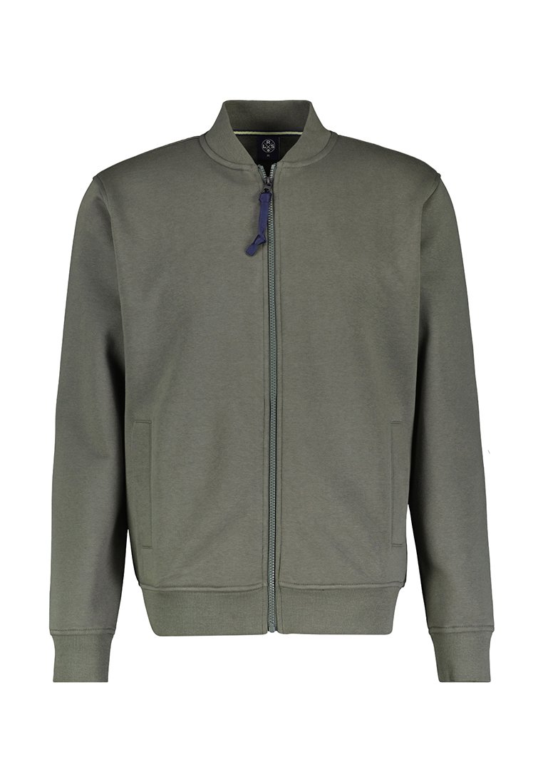 Lerros Sweater met rits olijfgroen