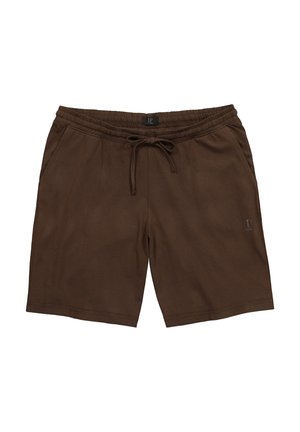 JP1880, PYJAMABROEK, SHORTS, ELASTISCHE BAND, T/M 8XL - Nachtwäsche Hose - dark brown