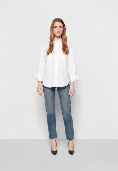 Victoria Beckham OLIVIA - Calças de ganga de perna direita - steel blue wash