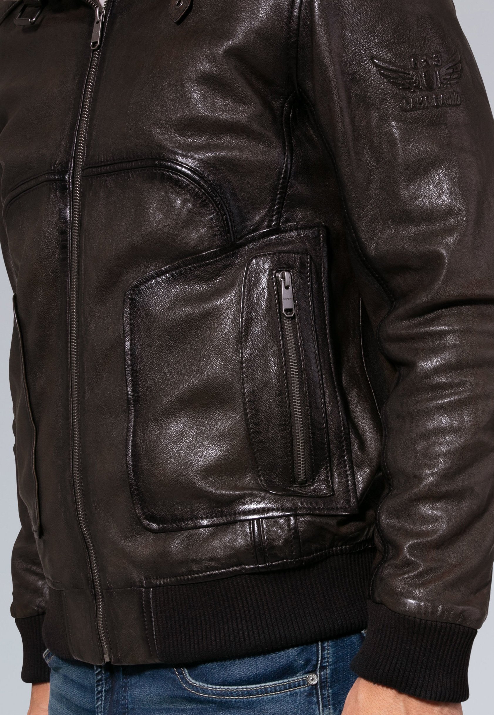 camp david leather jacket