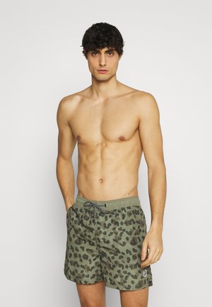 JJIBALI JJSWIMSHORTS ANIMAL - Shorts da mare - deep lichen green