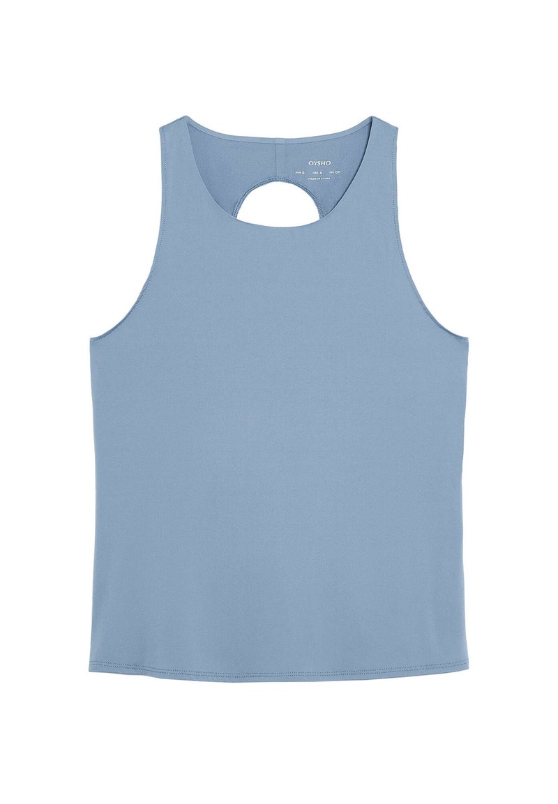 OYSHO Top lichtblauw denim OYSHO Top lichtblauw denim