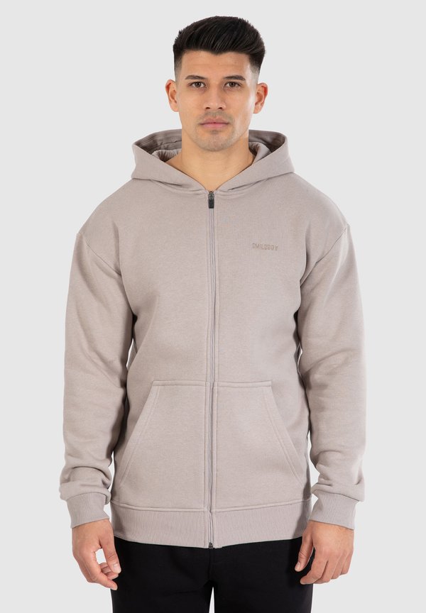 Sweatjacke - hellbraun