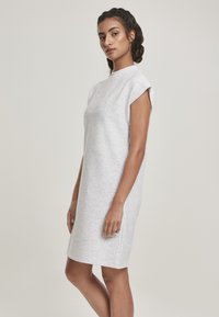 Urban Classics LADIES NAPS TERRY EXTENDED SHOULDER DRESS - Vardagsklänning - light grey