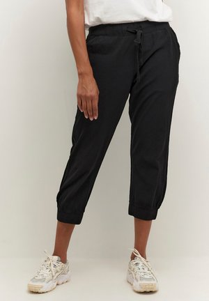 Kaffe KANAYA CAPRI - Tygbyxor - black deep
