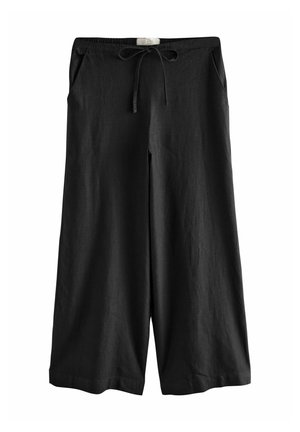 SMART FRONT WIDE LEG - Nohavice - black