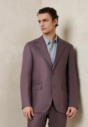 Next REGULAR FIT - N.PREMIUM TAILORED FIT LINEN SUIT JACKET  . - Blézerkabát - mauve purple