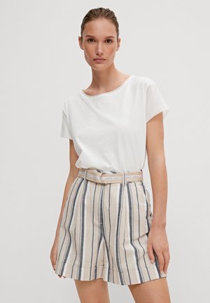 POPELINE-ÄRMELN - T-shirt basic - off white
