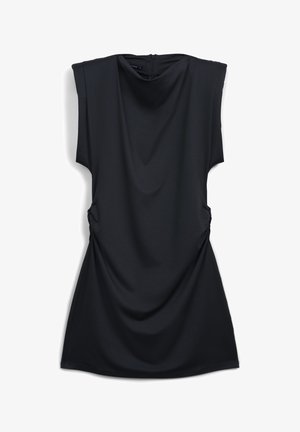 Calliope, MINI SPALLINE IMBOTTITE - Vestito di maglina - ultrablack