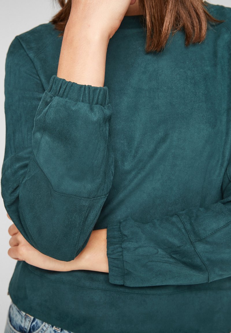 Damen Sweatshirts | s.Oliver Sweatshirt green/dunkelgrün - QA65759 Damen Sweatshirts | s.Oliver Sweatshirt green/dunkelgrün - QA65759