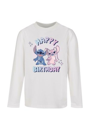 LILO AND STITCH - HAPPY BIRTHDAY - Long sleeved top - white