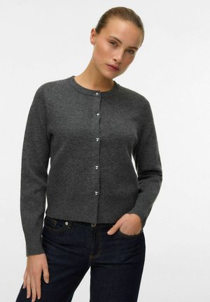 VMKACY LS O-NECK - Gilet - medium grey melange