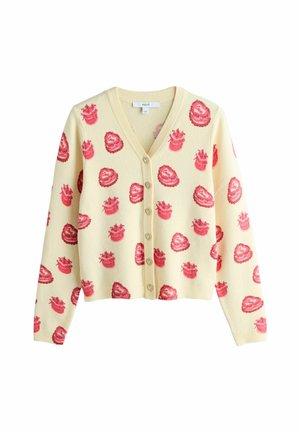 REGULAR FIT - V-NECK  - Cardigan - yellow cake pattern