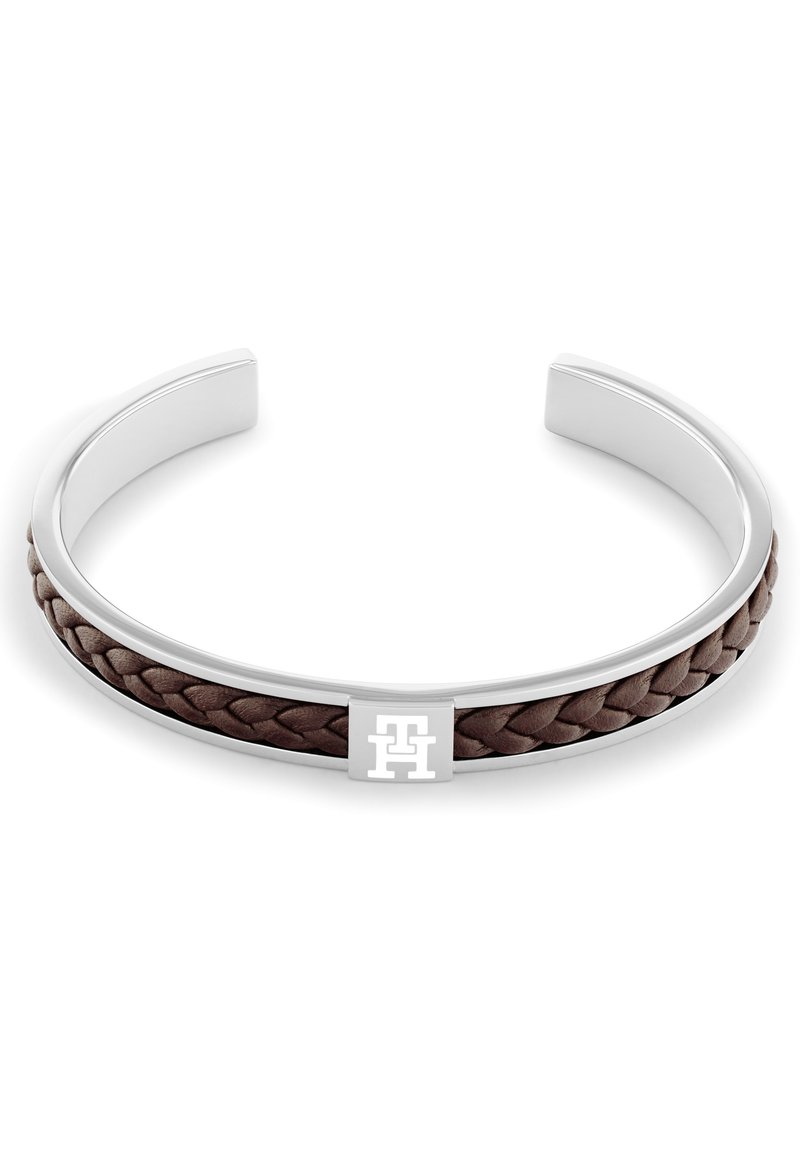 Tommy Hilfiger Bracelet - silver, brown/silver-coloured - Zalando.co.uk