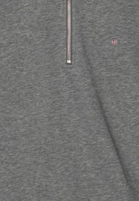 GANT SHIELD HALF ZIP UNISEX - Sudadera - charcoal melange