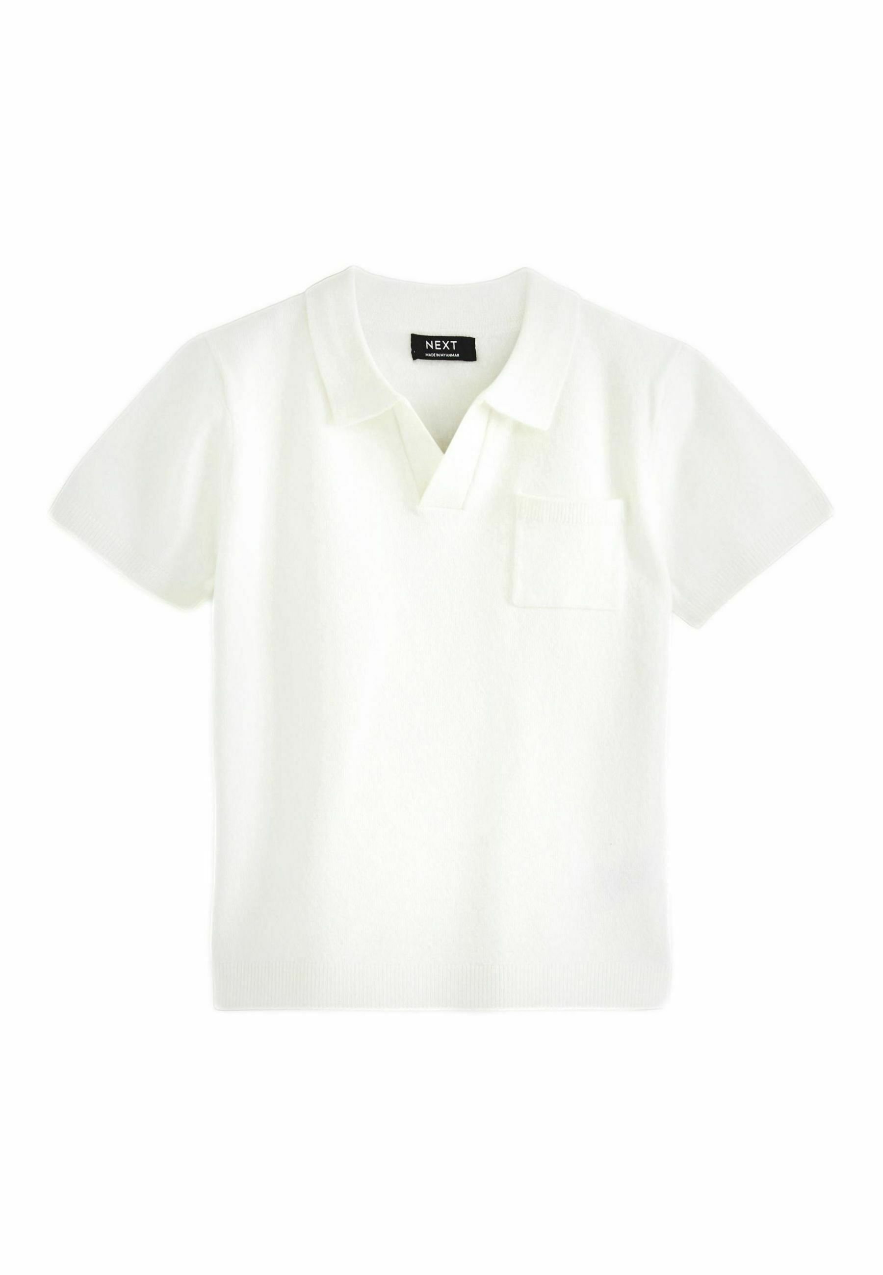 Short Sleeve Polo Blanco H&m Slim Fit Polo Shirt White Men H&M US