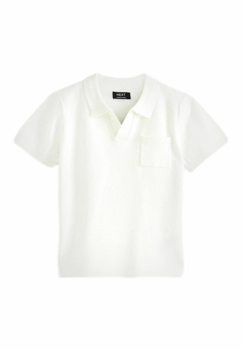 Next SHORT SLEEVE TROPHY NECK POLO - REGULAR FIT - Polo marškinėliai - white