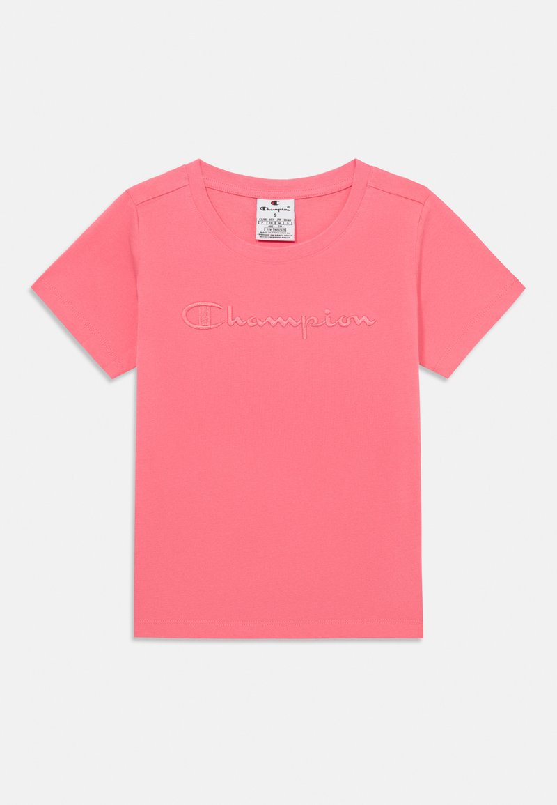 Champion T-shirt print donkerroze Champion T-shirt print donkerroze