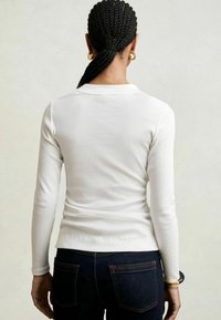Reiss TESSA RUCHED - Pitkähihainen paita - white