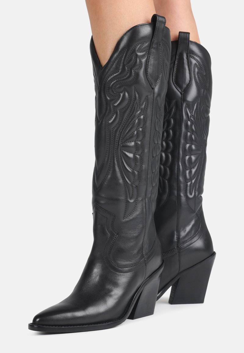 Bottes Tendon Le Mieux Capella 3 Bretelles Noir – Grande Taille, Neuves Sous Emballage