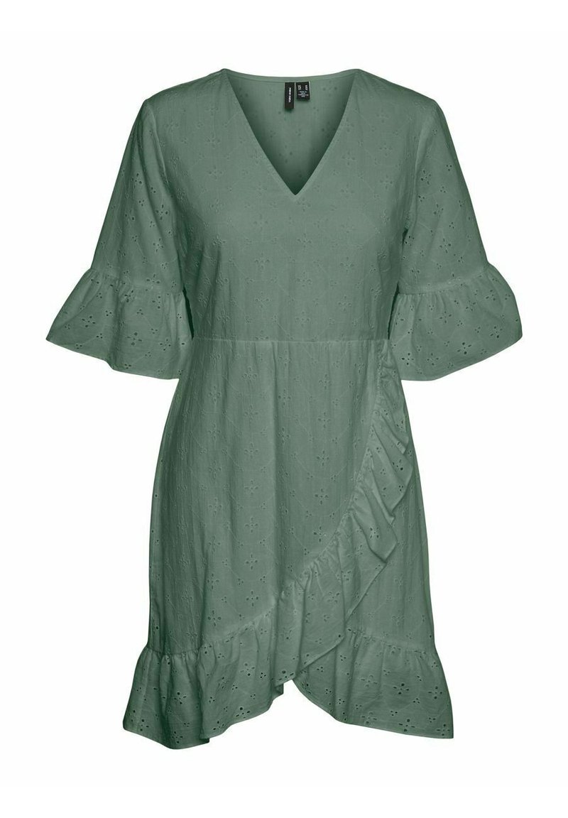 Vero Moda Jurk groen gemêleerd Vero Moda Jurk groen gemêleerd