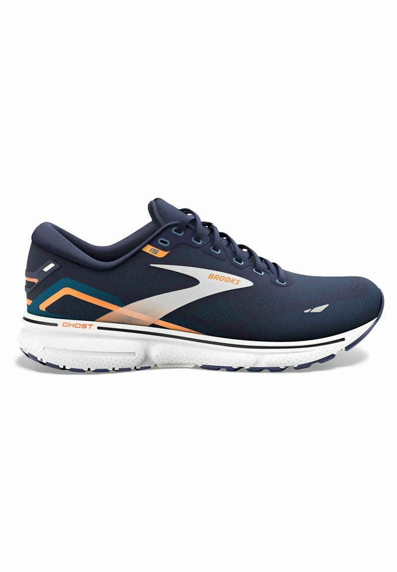 Brooks GHOST 15 Tavalised jooksutossud peacoat/blue orange pop