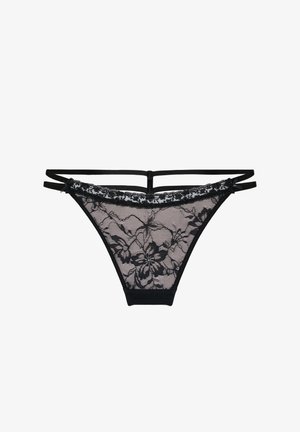 Hunkemöller, HUNKEMÖLLER HIGHLEG THONG FELICITY - Tanga - black
