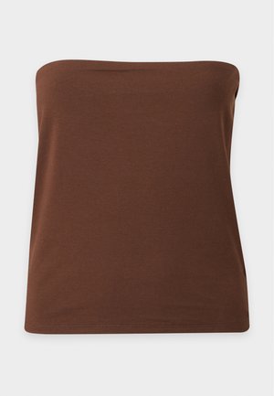 Topshop, BANDEAU - Débardeur - chocolate brown