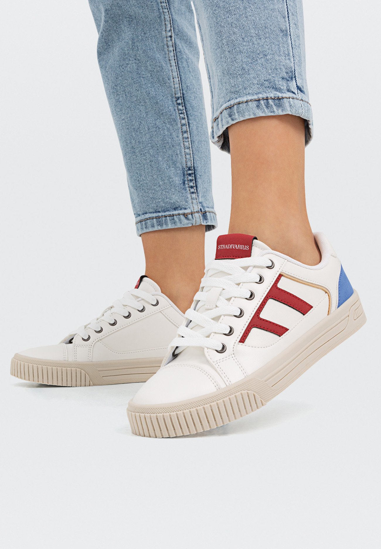 Stradivarius Sneakers basse - white/multicolore - Zalando.it