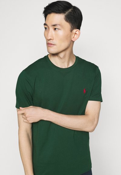 Polo Ralph Lauren CUSTOM SLIM FIT JERSEY CREWNECK T-SHIRT - T-shirt básica - college green