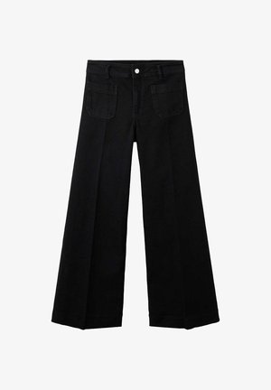 Mango, ADULT - Wide Leg - black denim