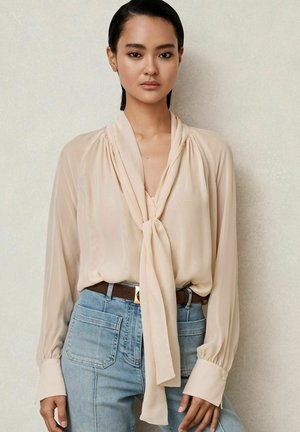 REGULAR FIT - TINA TIE-NECK - Blúz - pale pink