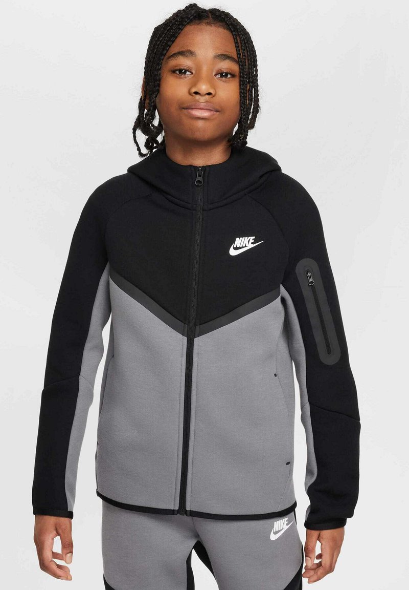 Nike Sportswear UNISEX Felpa con zip smoke grey black black