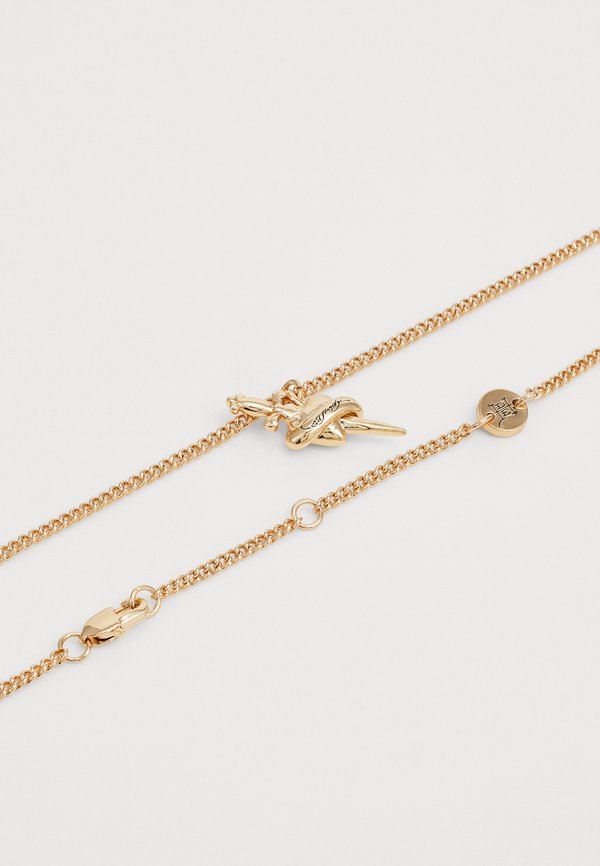 HEART & DAGGER FINE CHAIN CAST PENDANT NECKLACE - Necklace4