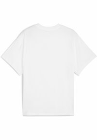 Hvid bomulds T-shirt med korte ærmer, rund halsudskæring og afslappet pasform, der viser en glat overflade uden synlige mønstre eller accenter.