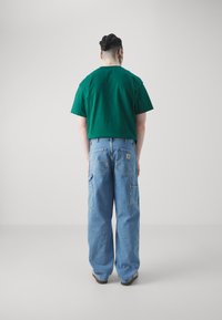 Carhartt WIP DOUBLE KNEE PANT - Džíny Straight Fit - blue stone bleached